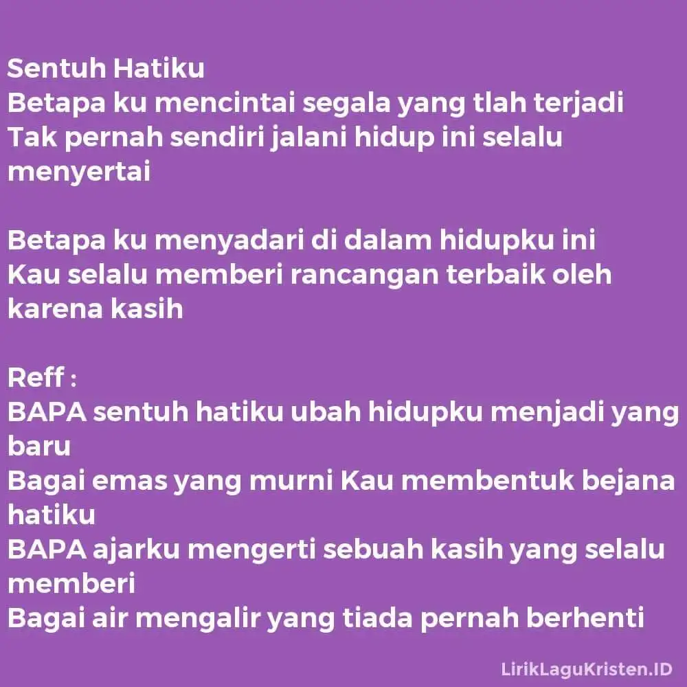 Sentuh Hatiku
