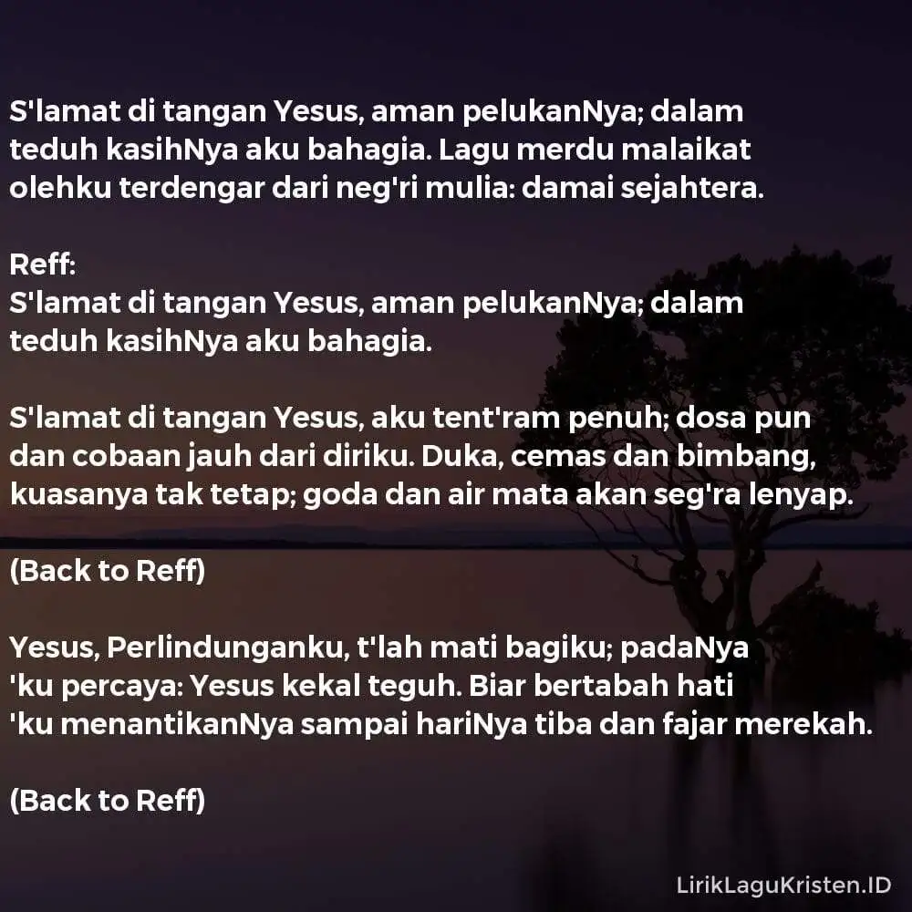 S’lamat Di Tangan Yesus