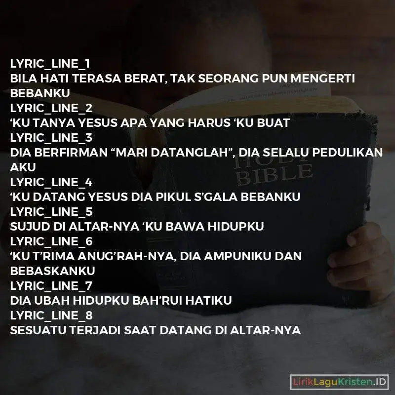 Sujud Di AltarNya