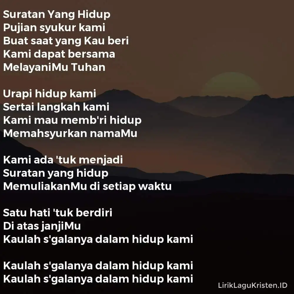 Suratan Yang Hidup