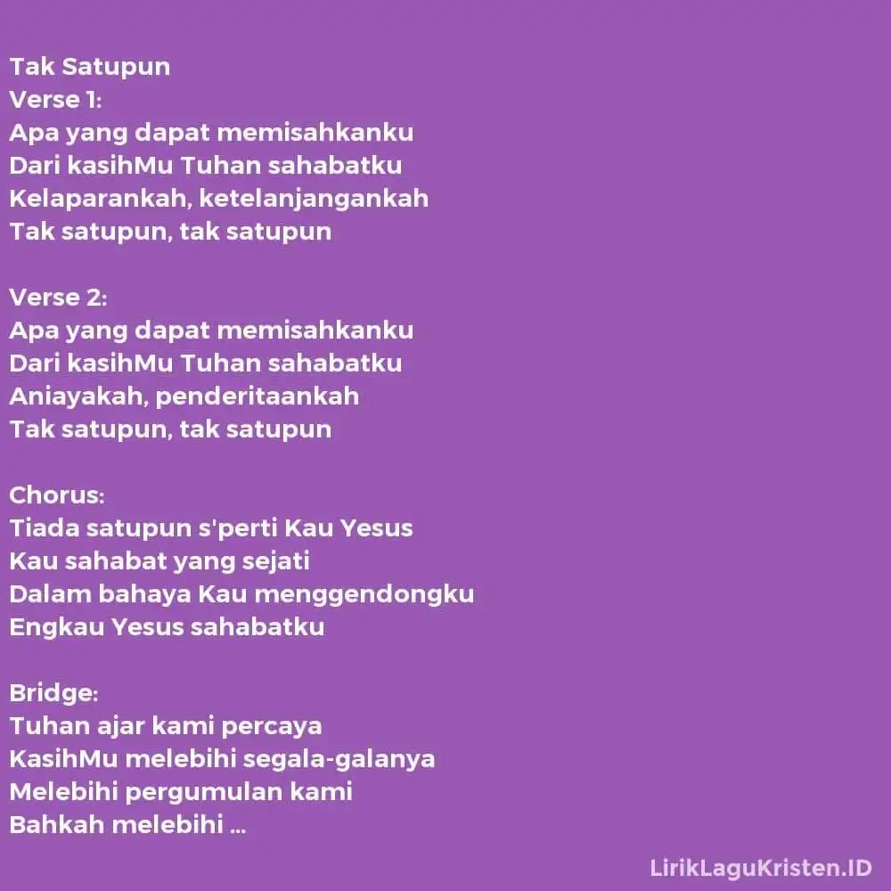 Tak Satupun