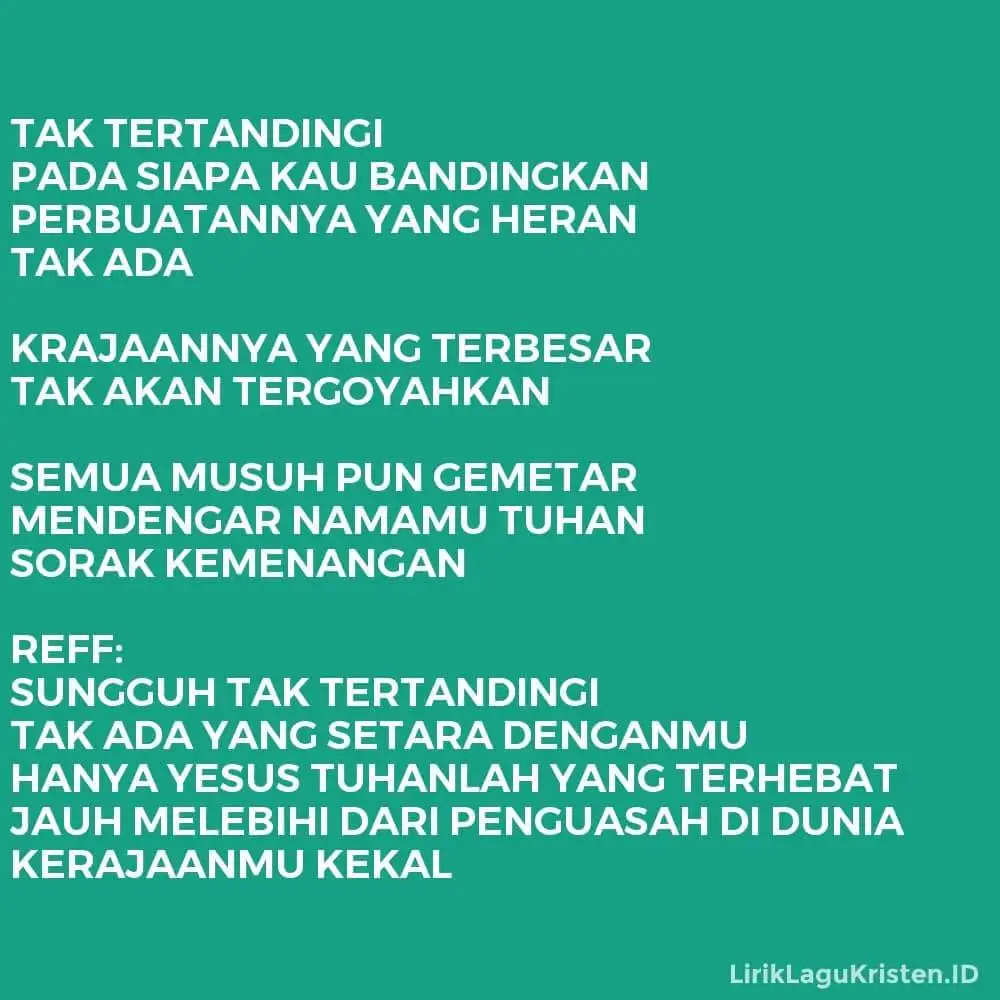 TAK TERTANDINGI