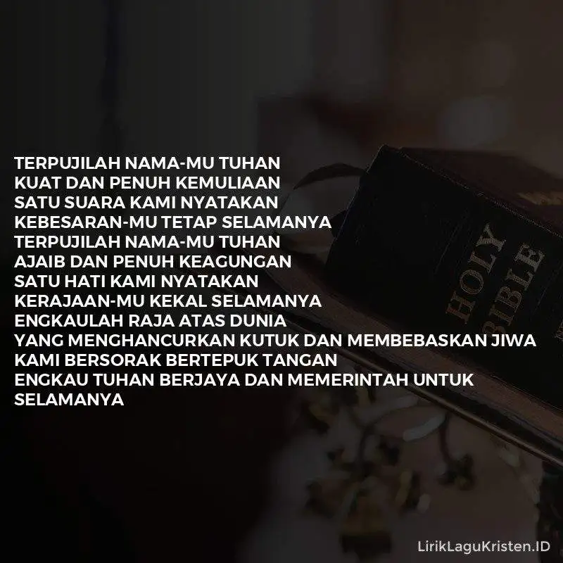 Terpujilah NamaMu Tuhan
