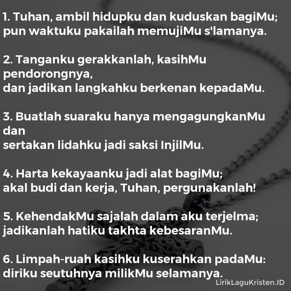 Tuhan, Ambil Hidupku