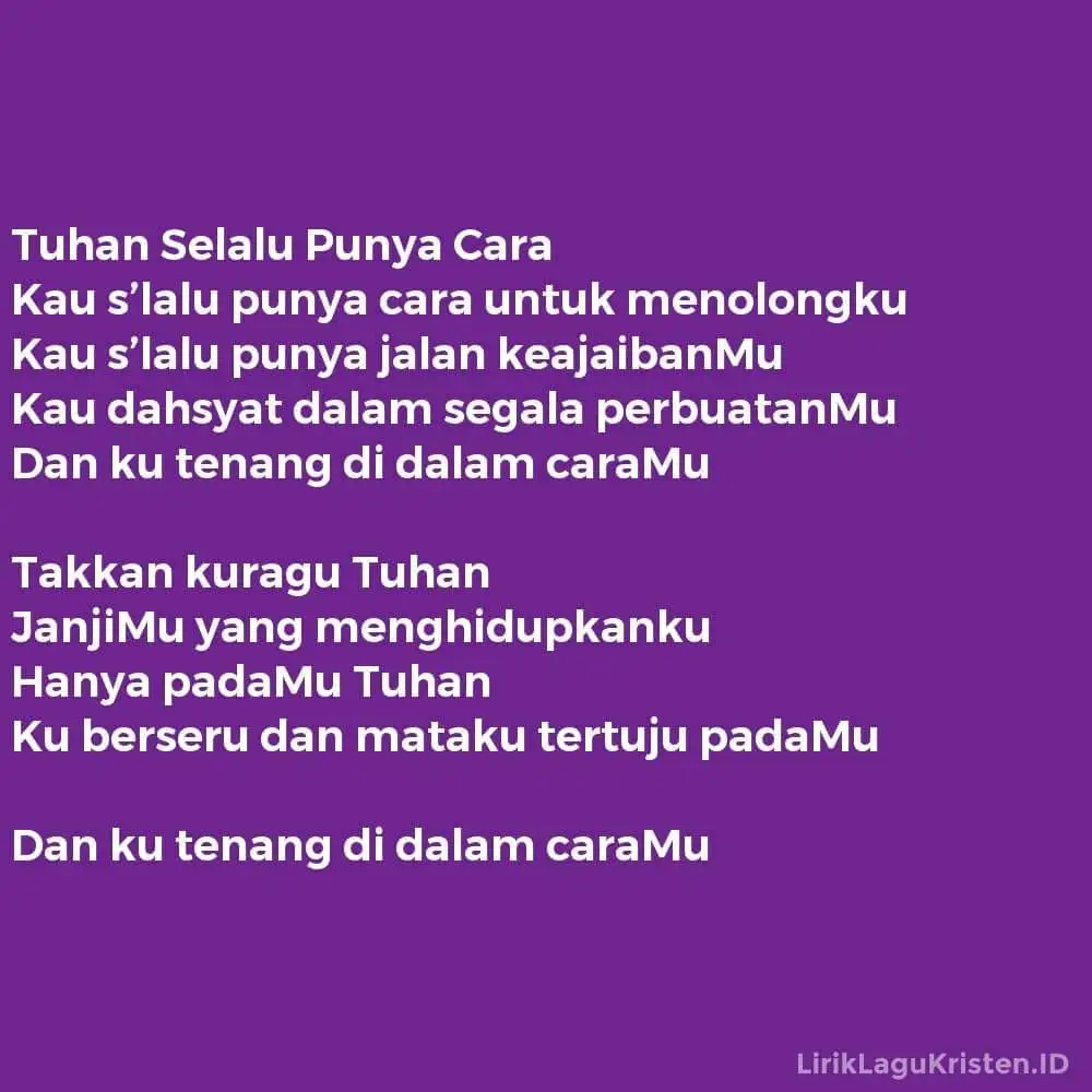 Tuhan Selalu Punya Cara