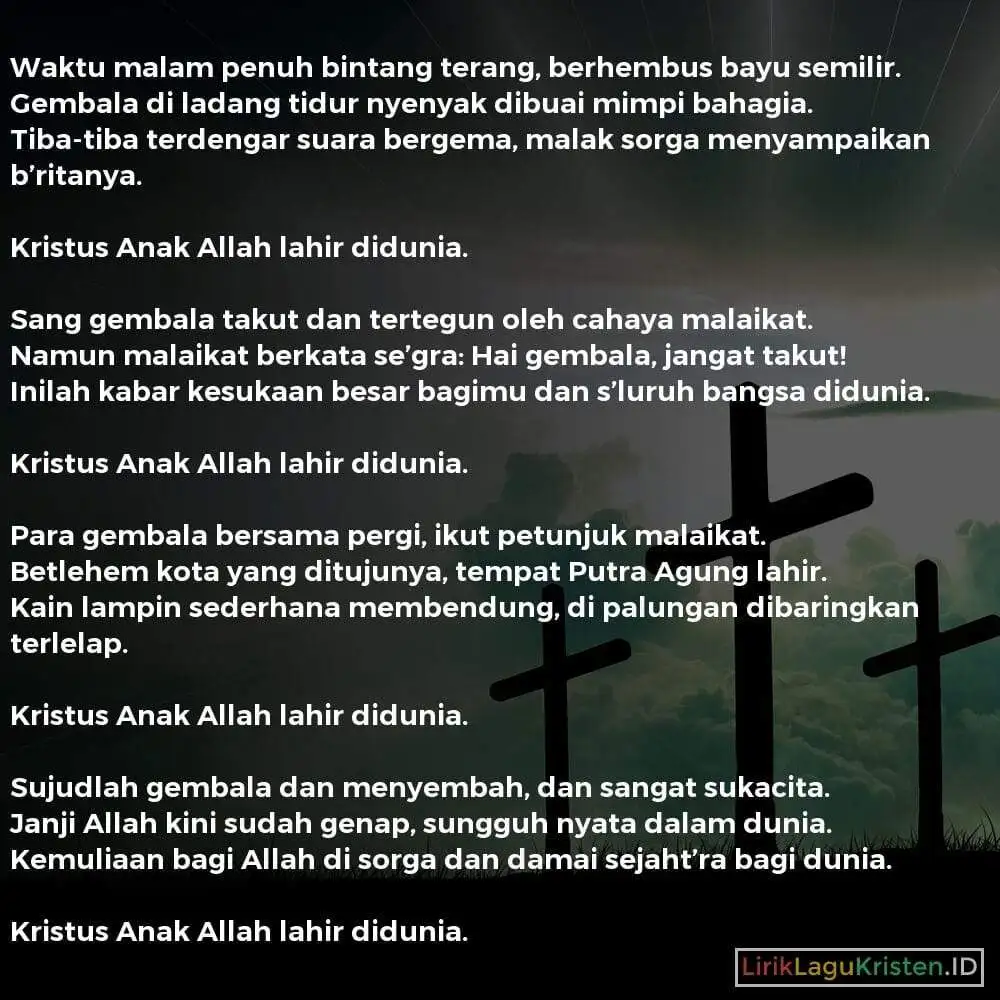 Waktu Malam Penuh Bintang Terang