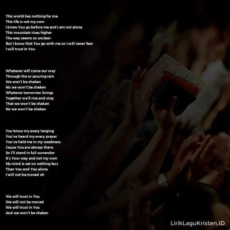 We Won’t Be Shaken