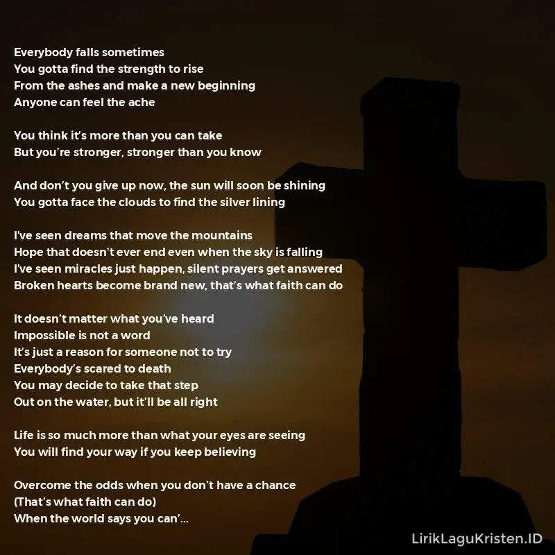 What Faith Can Do