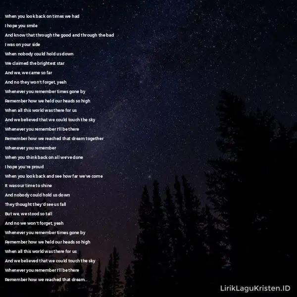 Whenever You Remember