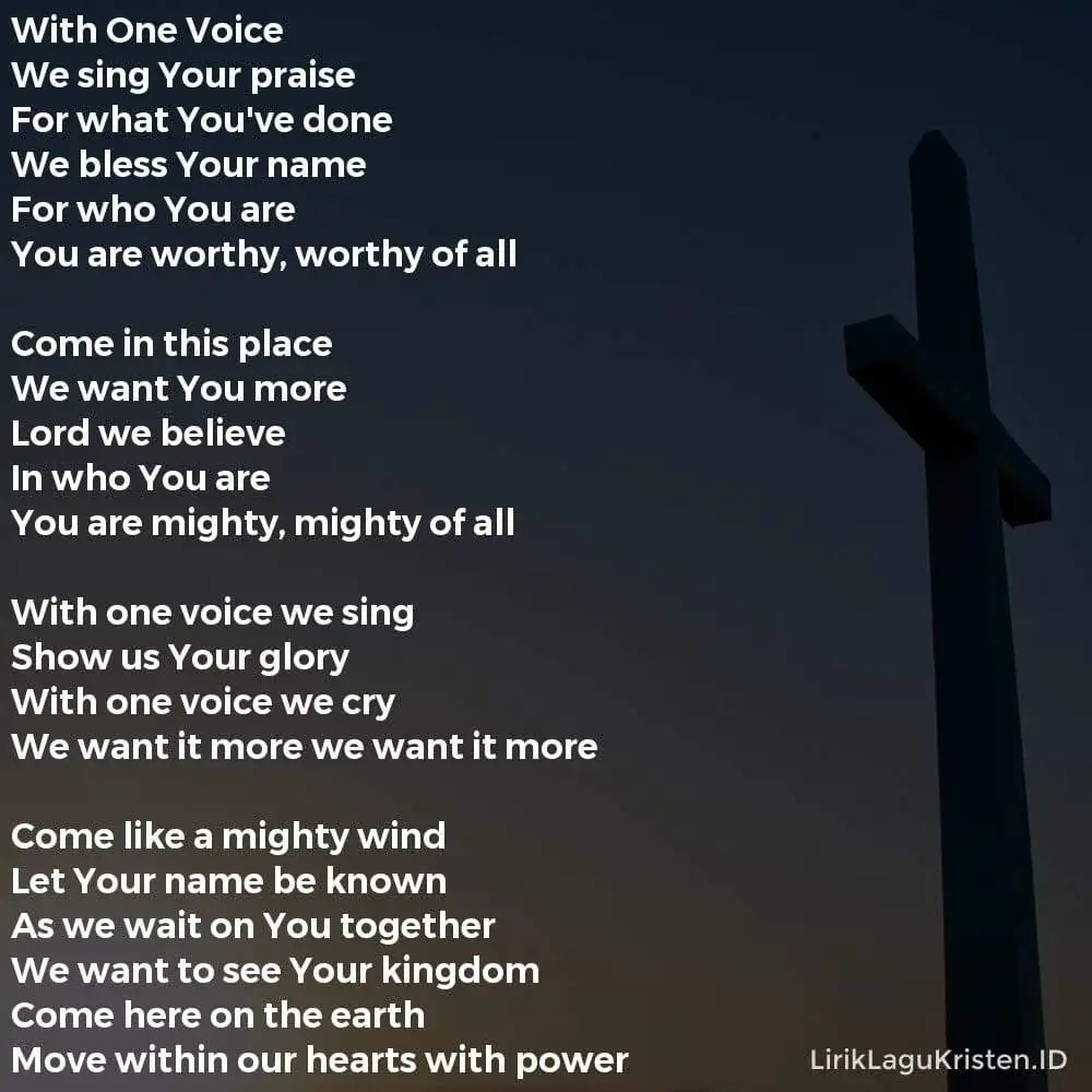 With One Voice