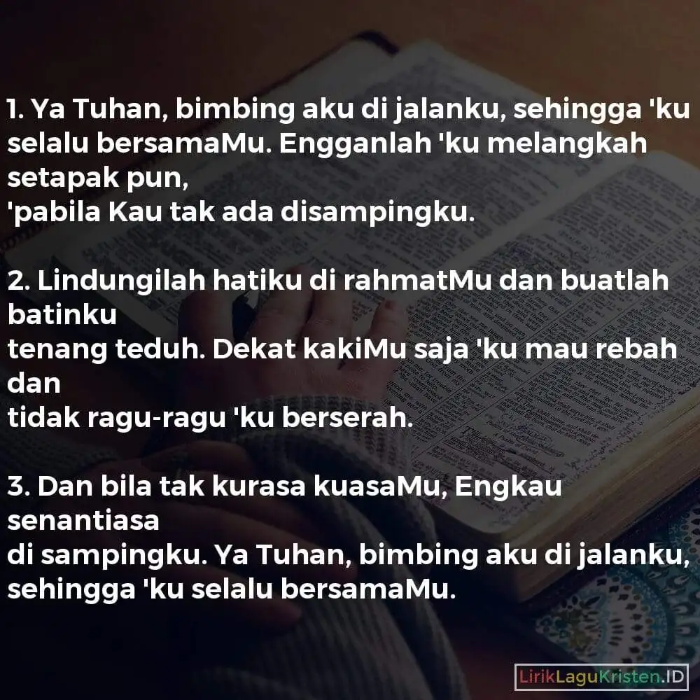 Ya Tuhan, Bimbing Aku