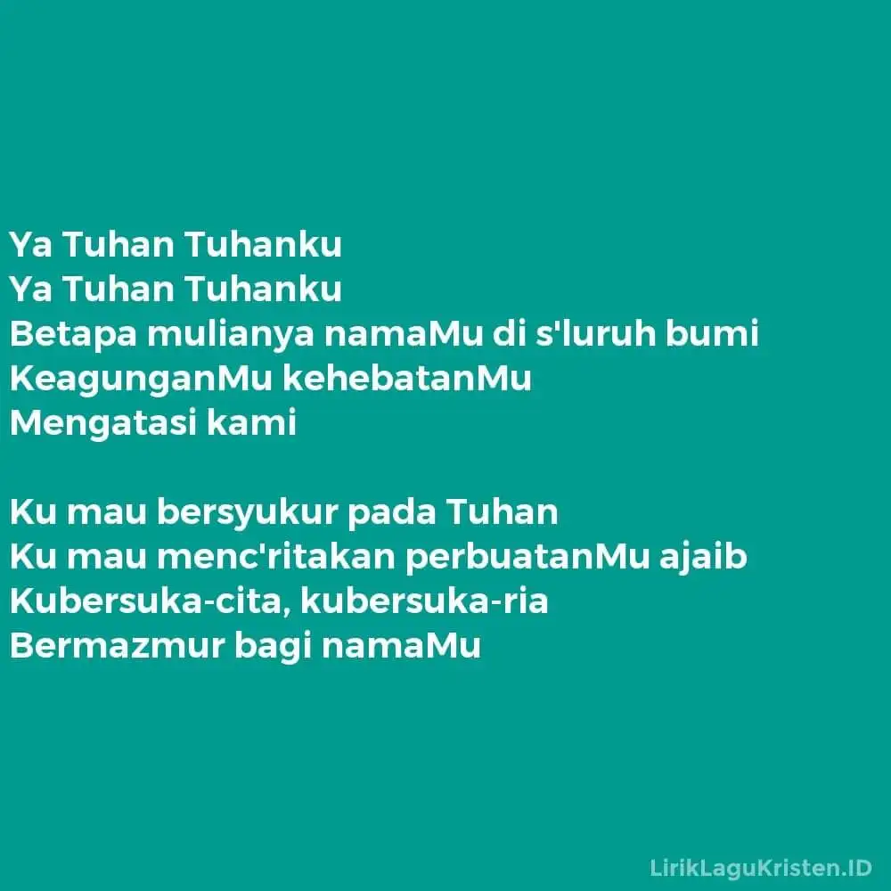 Ya Tuhan Tuhanku