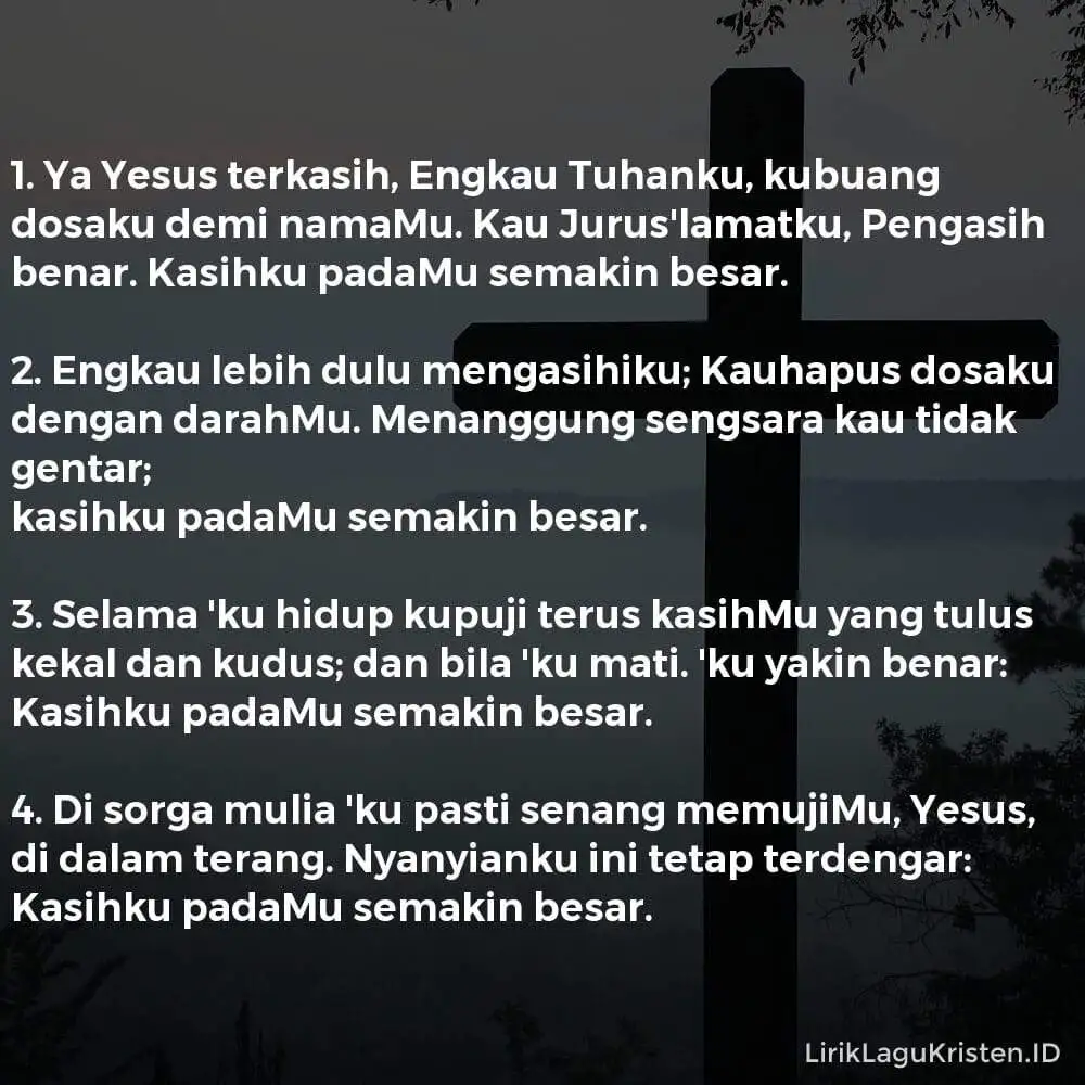 Ya Yesus, Terkasih