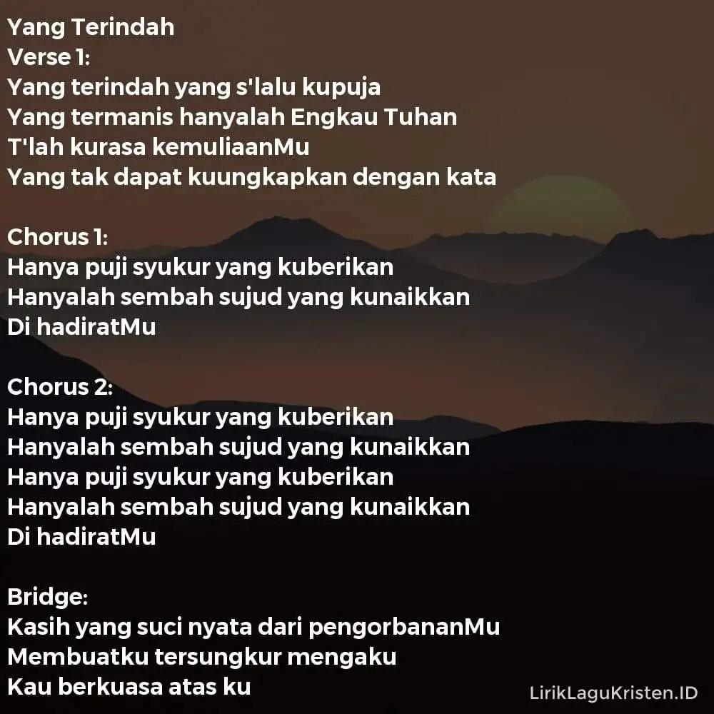 Yang Terindah