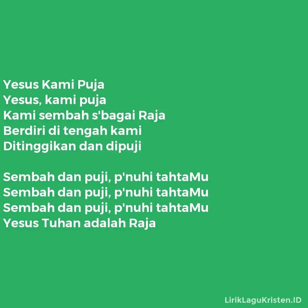 Yesus Kami Puja