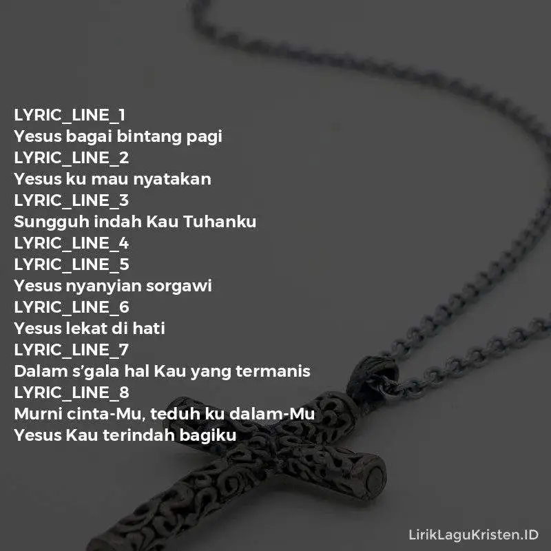 Yesus Kau Terindah