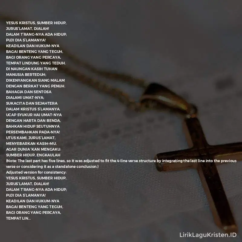 Yesus Kristus Sumber Hidup