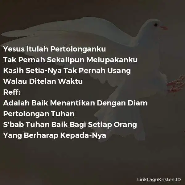 YESUS PERTOLONGANKU