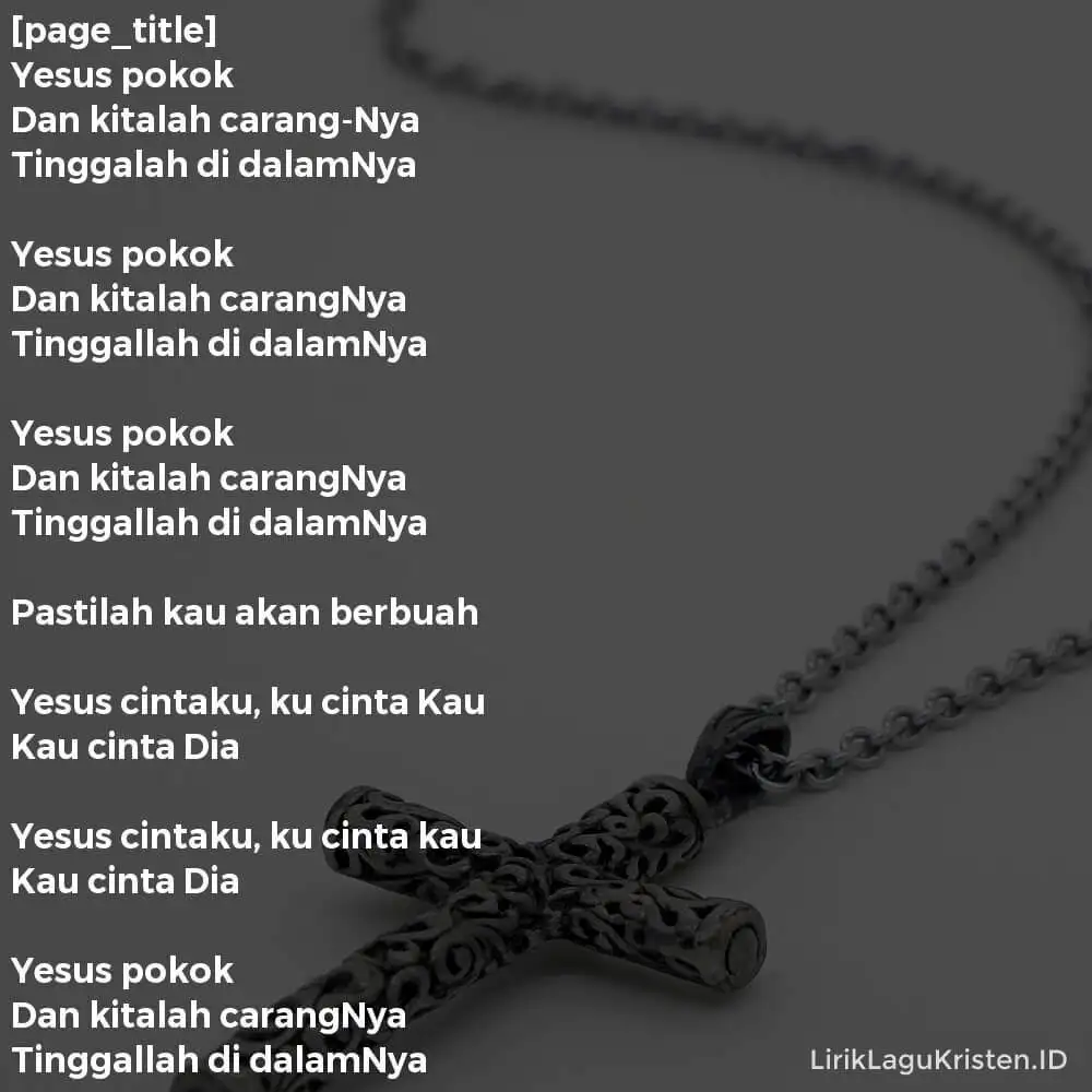 YESUS POKOK